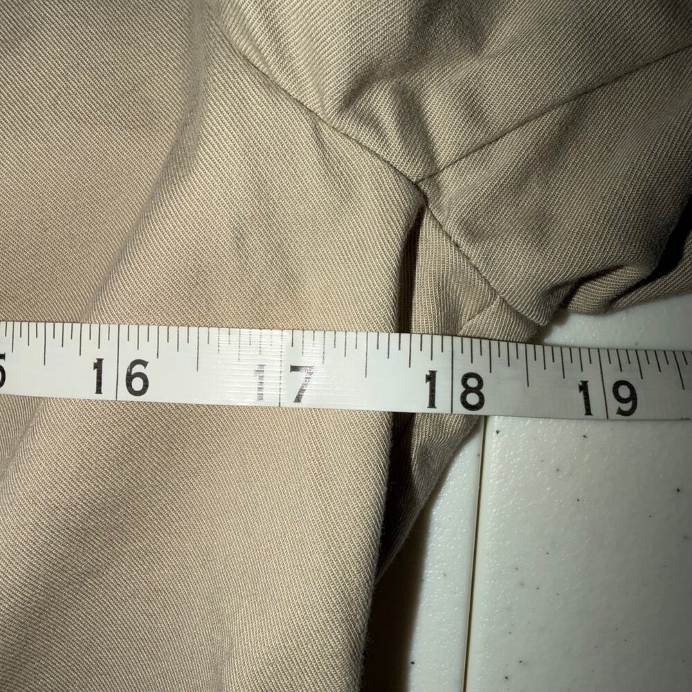 Talbots Petite Stretch Womens Size 8 Tan Long Sleeve Blazer Casual Business - Picture 7 of 9